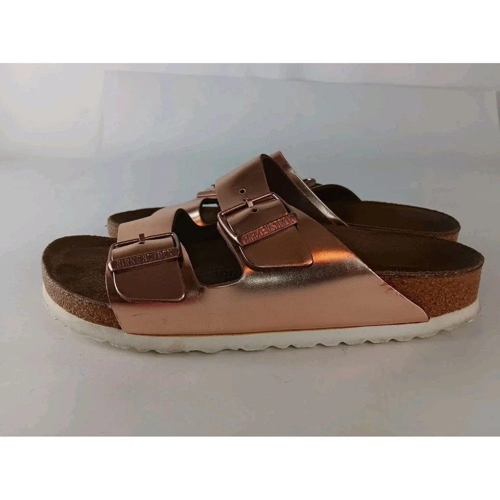 Birkenstock Arizona Soft Footbed Women's Double Strap Shoes Size 7 unisex - Picture 3 of 12